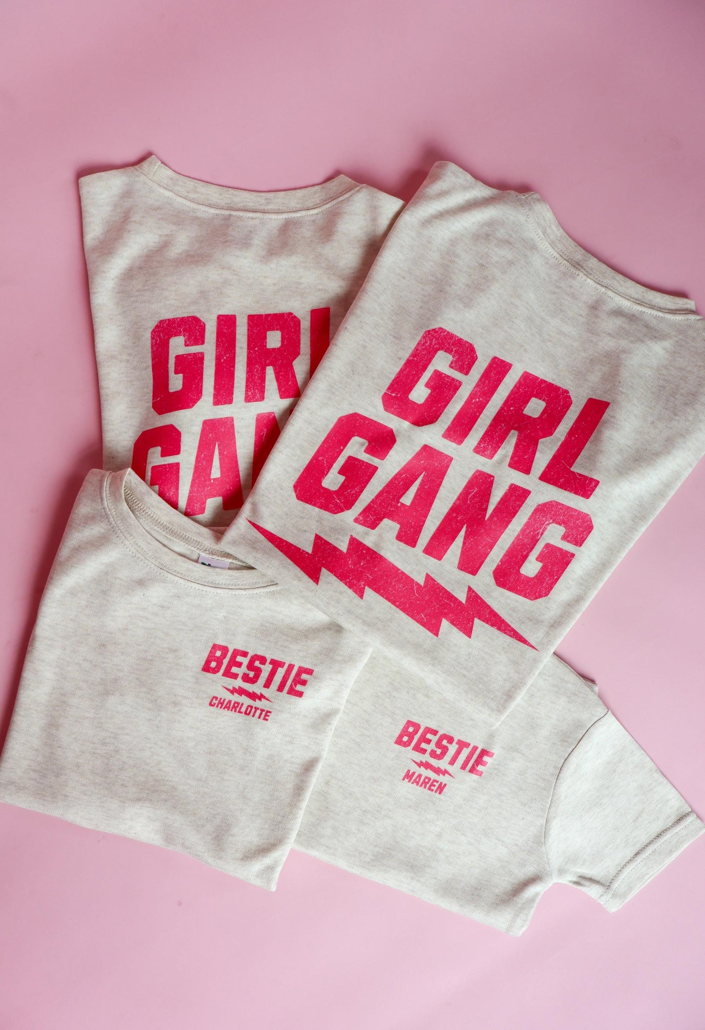 Girl Gang Matching Shirts for Mom and Daughter, Custom Bestie Tee for Girls, Personalized Toddler Shirt, Mommy and Me Gift, Girl Gang Outfit