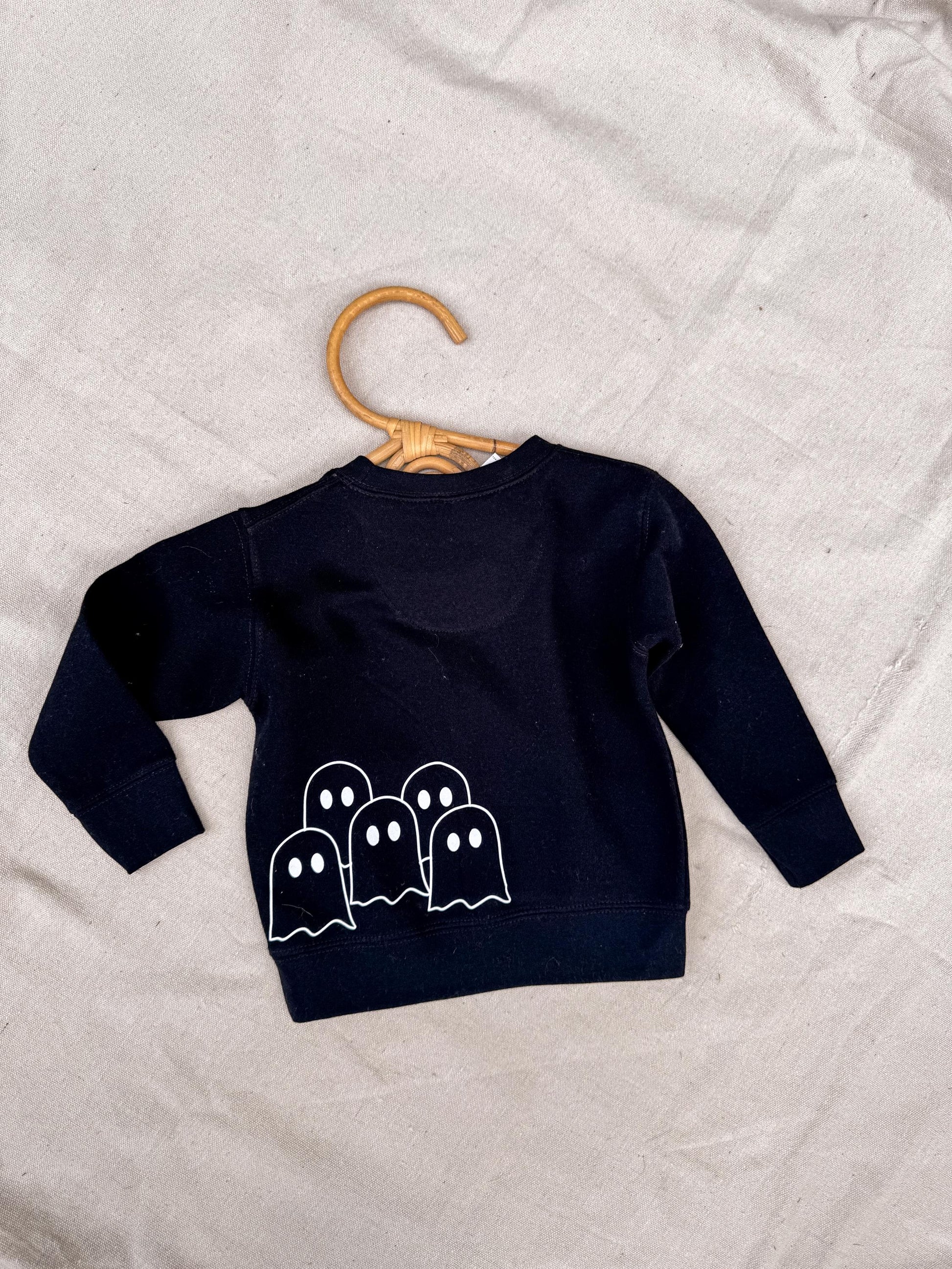 Sibling matching Halloween ghost shirts for toddlers and kids