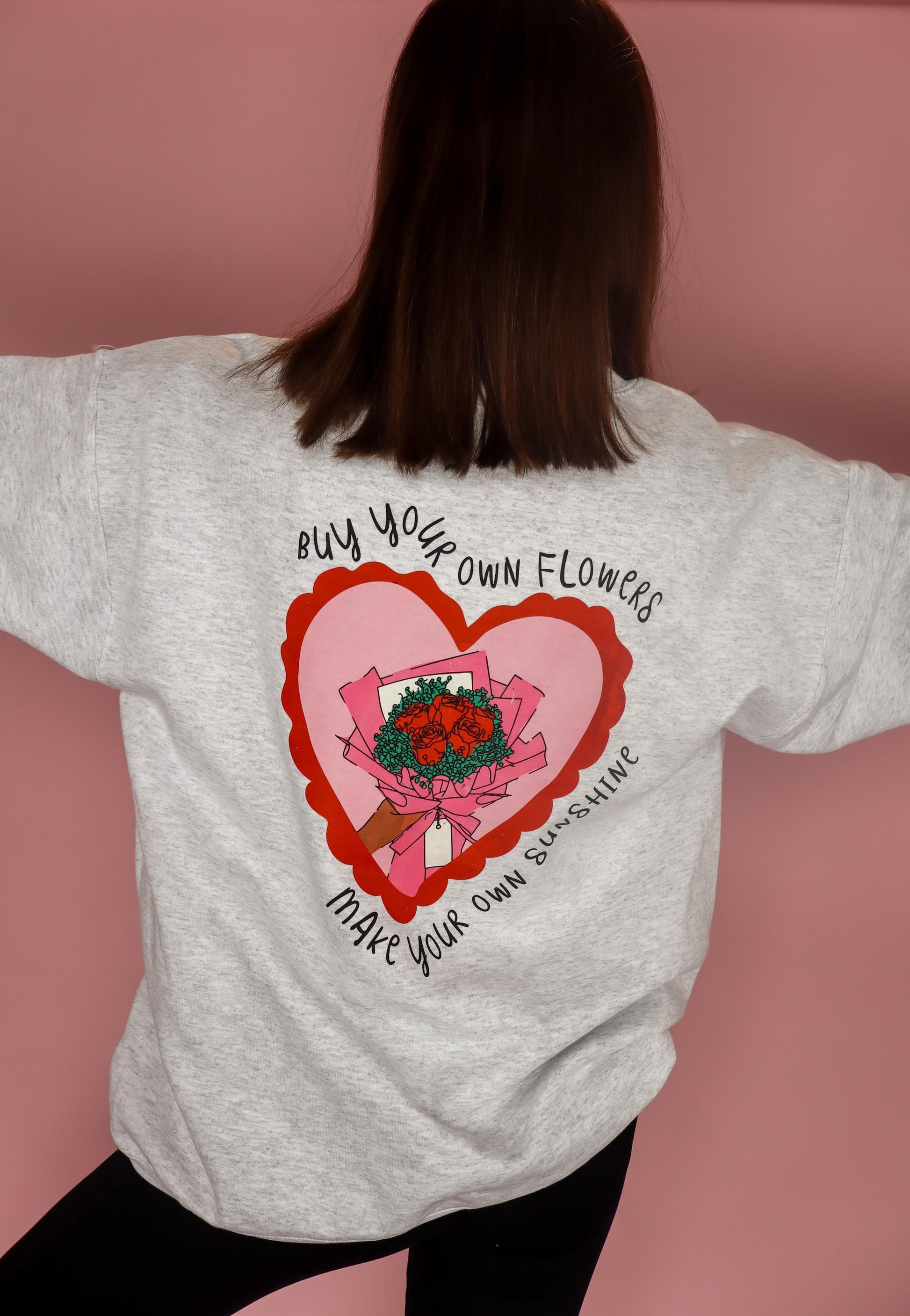 oversized, cozy sweatshirt for women -- perfect for Valentine's Day gift giving