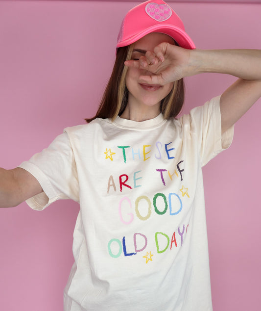 These Are The Good Old Days Shirt | Rainbow Comfort Colors® Tee