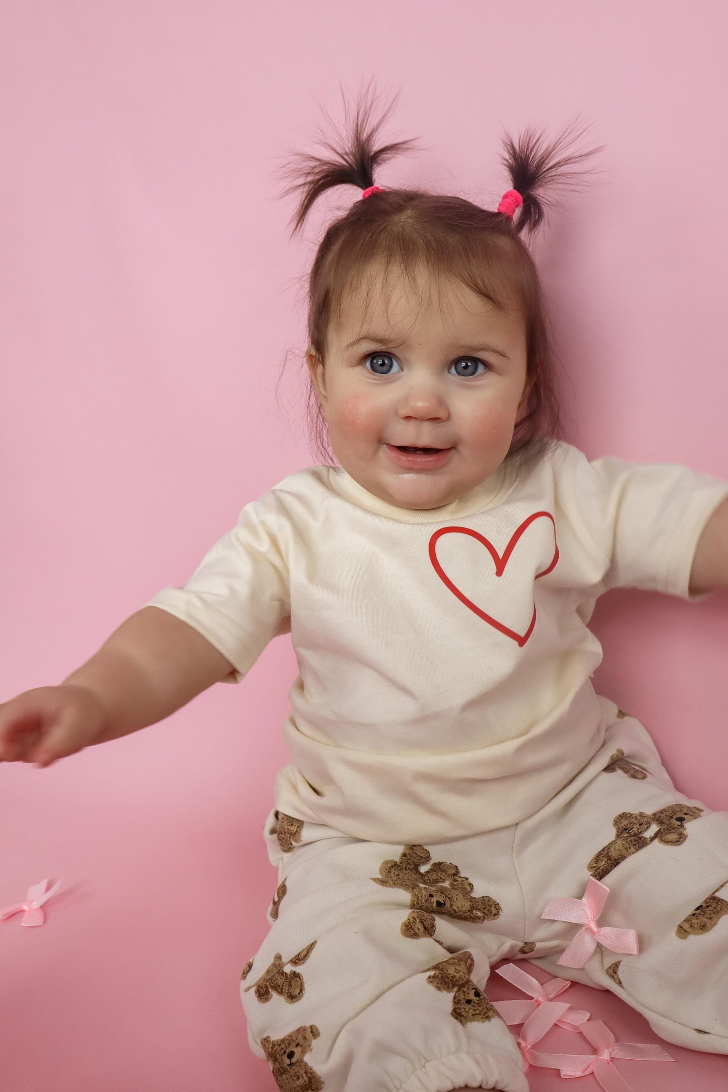 minimal heart graphic on front