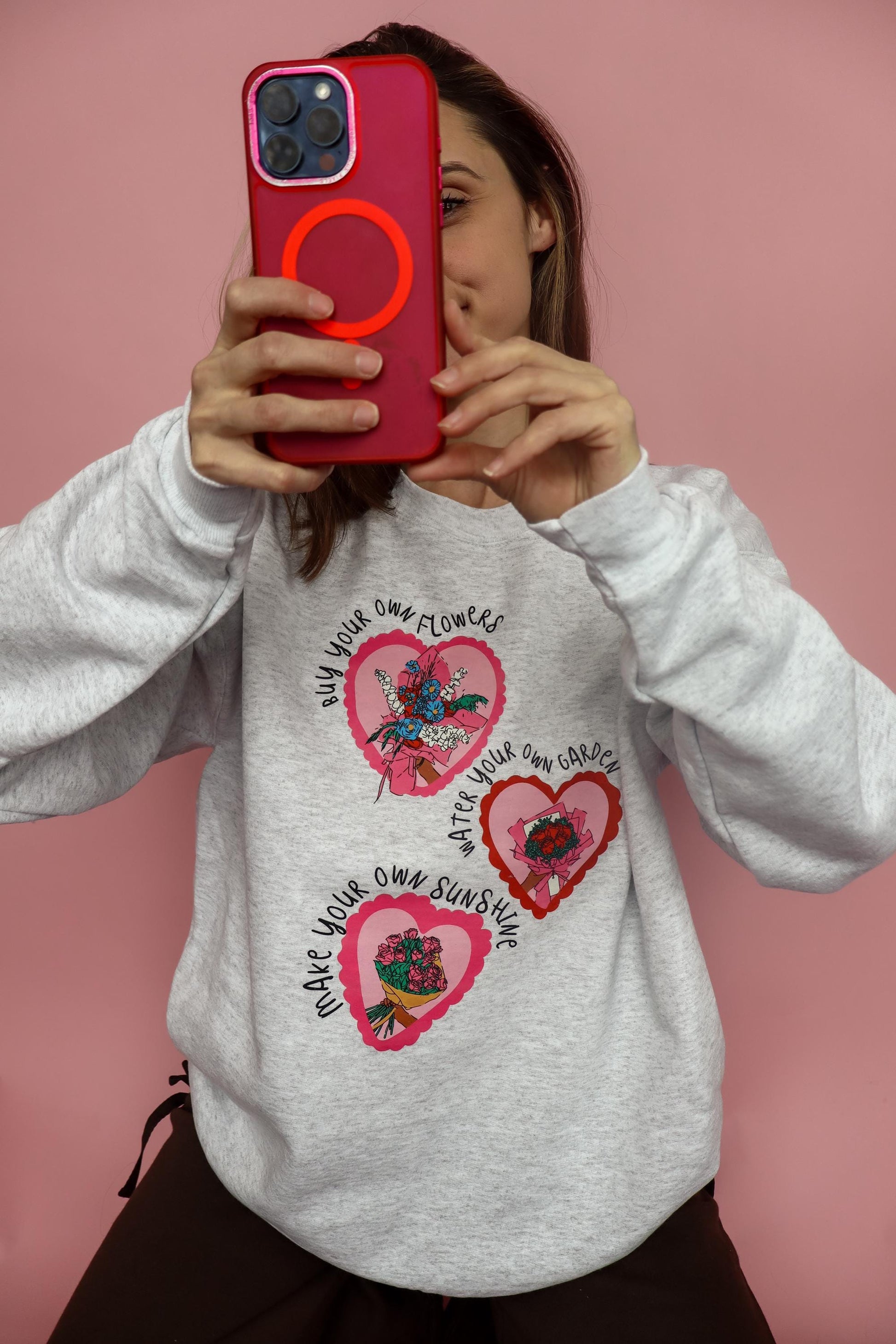 matching galentine's day sweatshirts for the girl gang