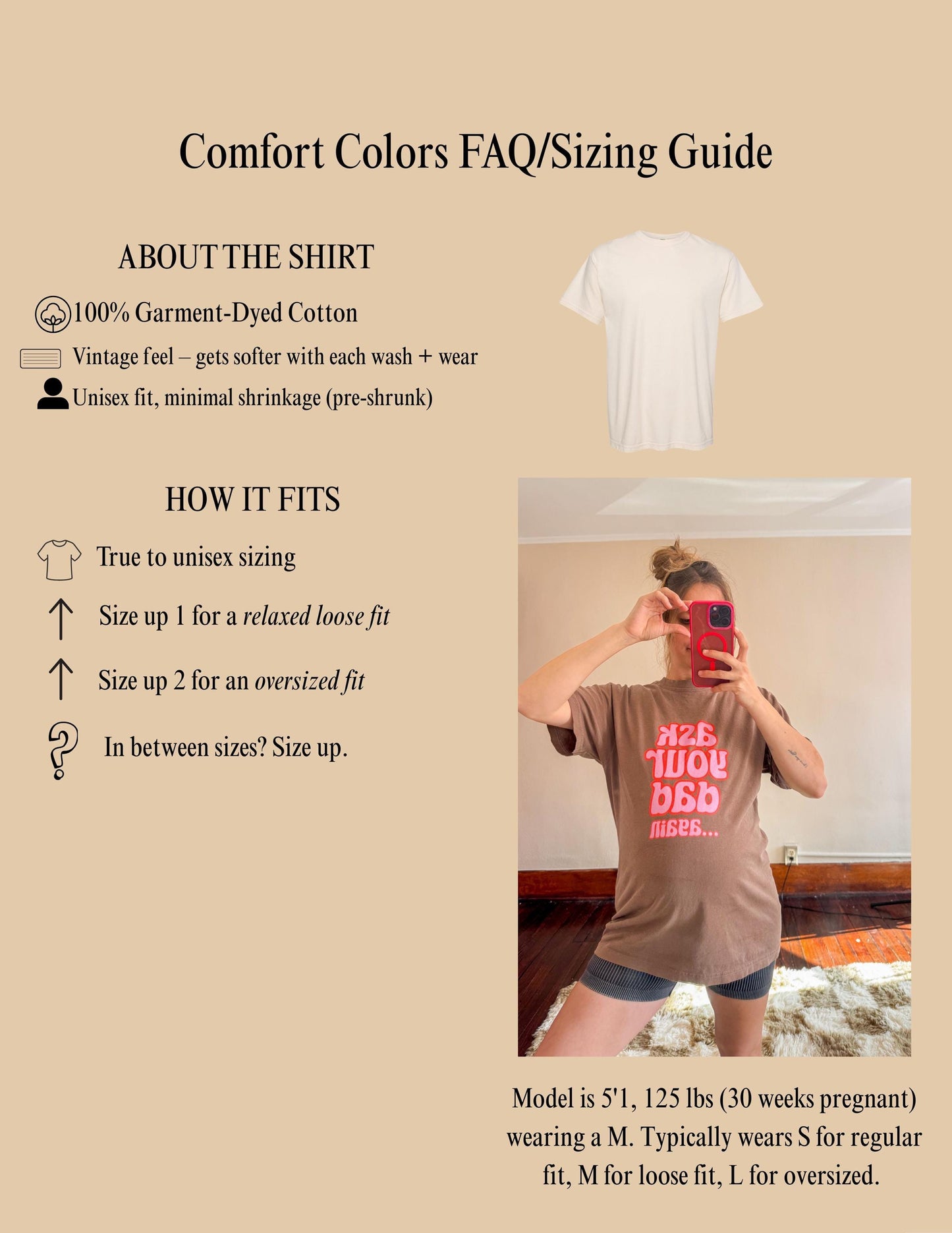 Tired Moms Club T-shirt: Ivory Comfort Colors® Athletic Dept Mom Shirt, Valentine's Day Gift for Mom