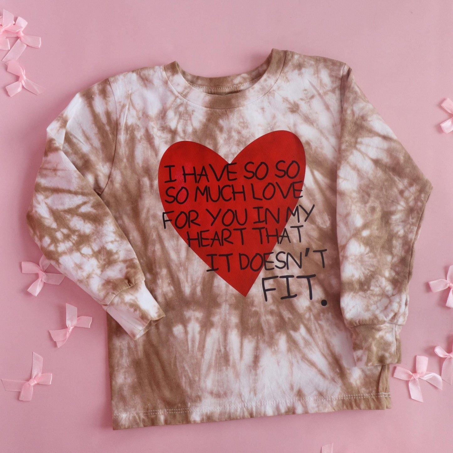 Kids Valentine Shirt, I Have So Much Love Shirt, Toddler Valentine Tee, Tie Dye Heart Shirt, Valentine's Day Outfit for Kids