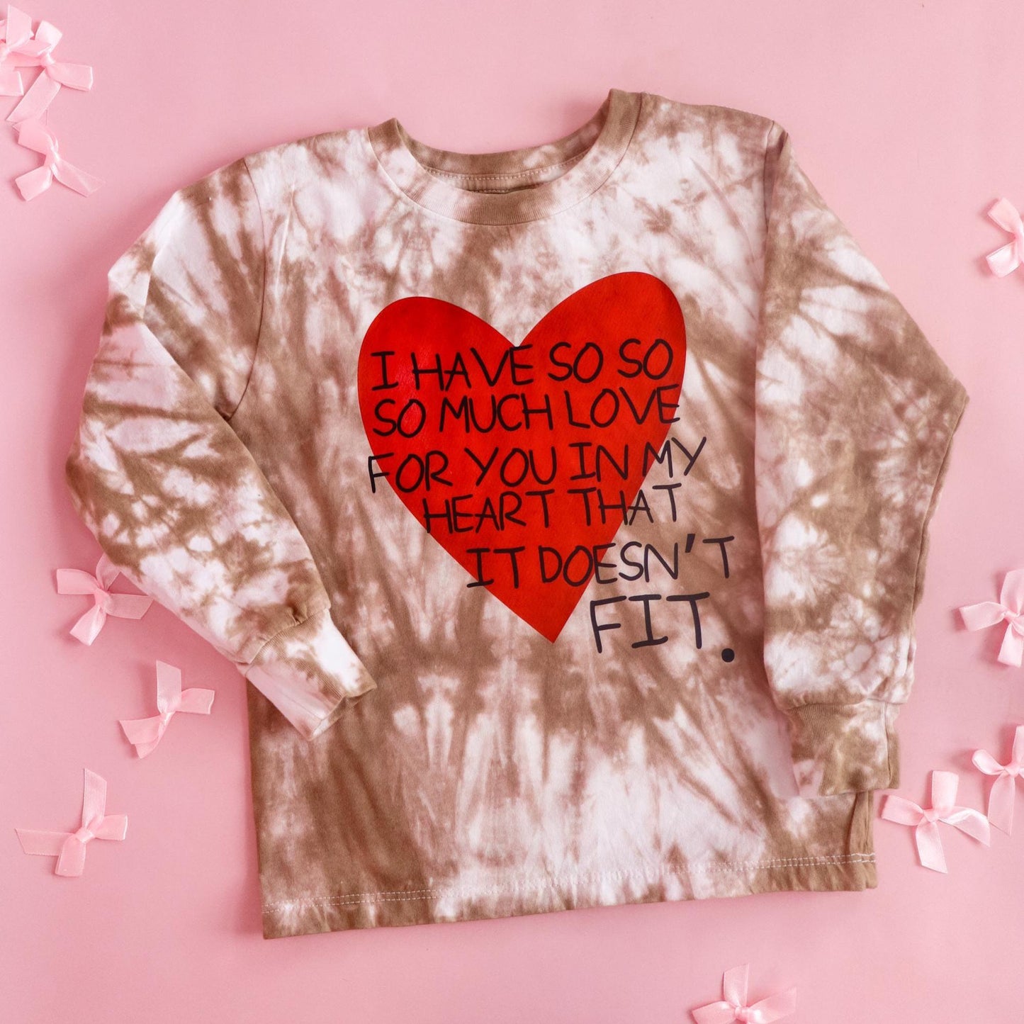 Kids Valentine Shirt, I Have So Much Love Shirt, Toddler Valentine Tee, Tie Dye Heart Shirt, Valentine's Day Outfit for Kids