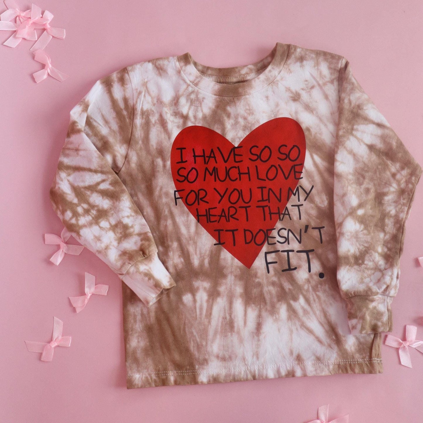 Kids Valentine Shirt, I Have So Much Love Shirt, Toddler Valentine Tee, Tie Dye Heart Shirt, Valentine's Day Outfit for Kids
