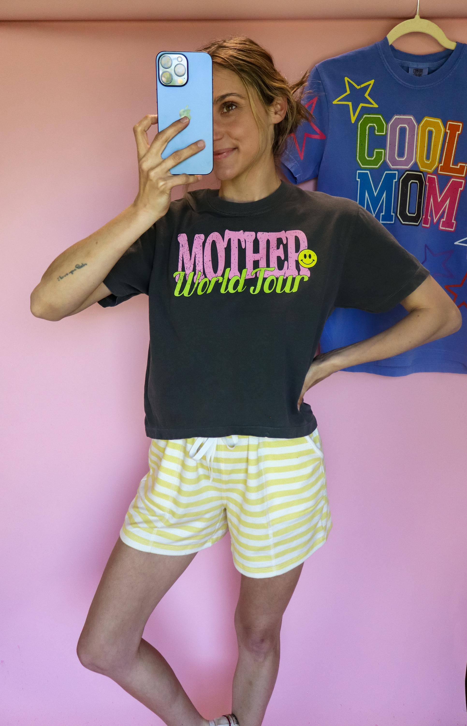 Mother World Tour Shirt, Mom Tour Tee, Trendy Graphic Mom Shirt, Vintage Concert Style Mom Tee, Pepper Comfort Colors® Shirt, Cute Gift Mom