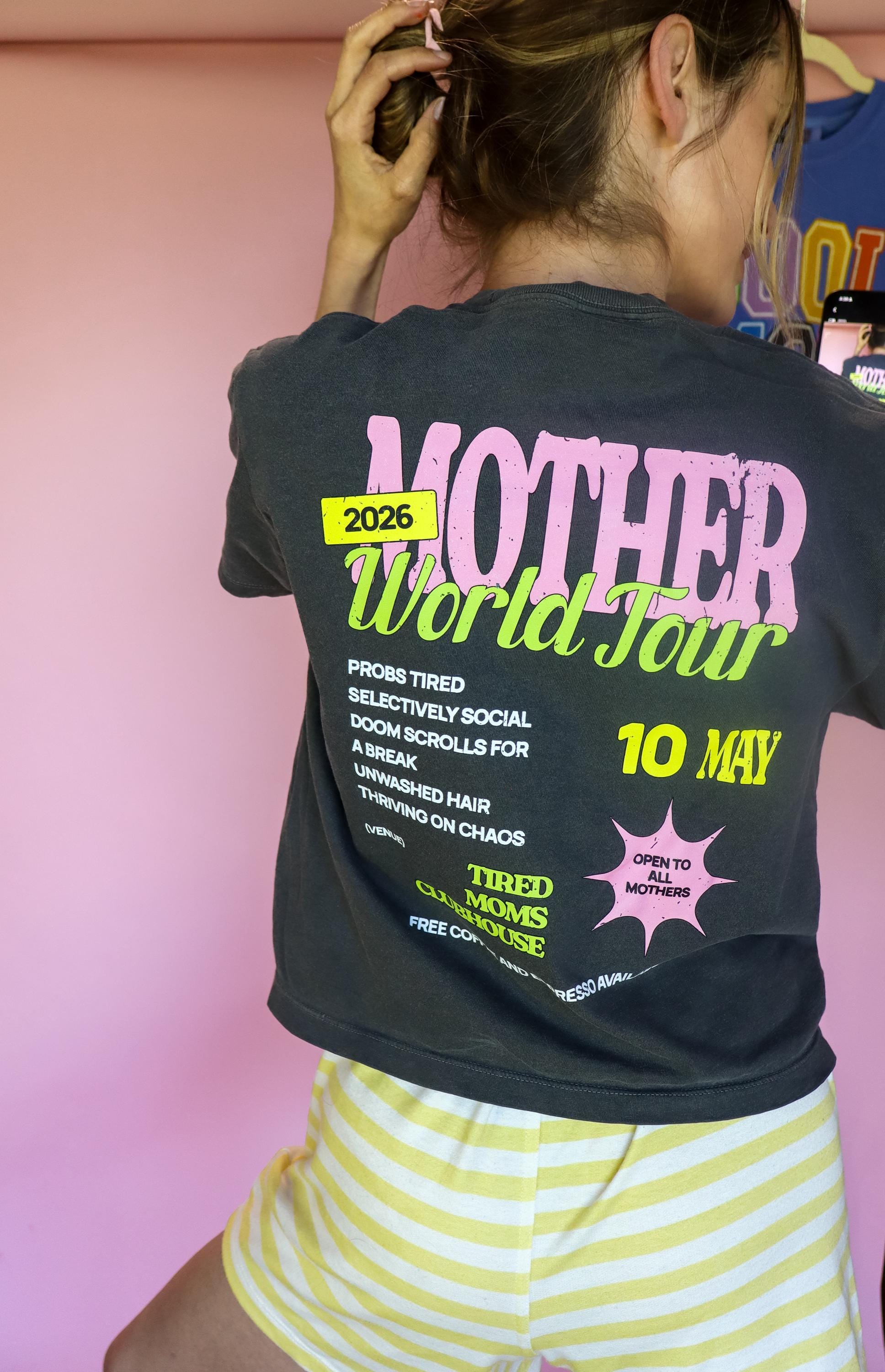 Mother World Tour Shirt, Mom Tour Tee, Trendy Graphic Mom Shirt, Vintage Concert Style Mom Tee, Pepper Comfort Colors® Shirt, Cute Gift Mom