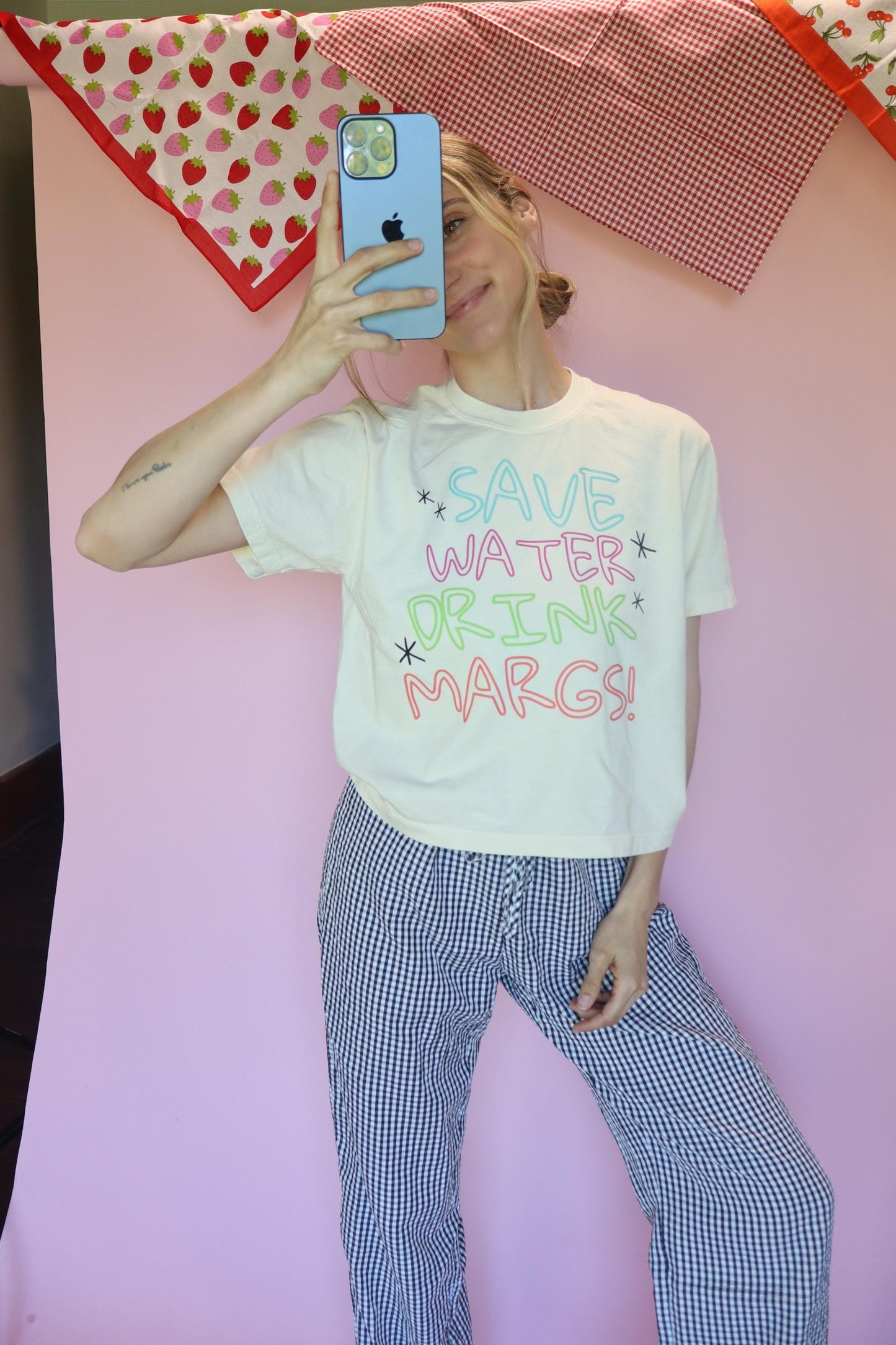 Save Water Drink Margs Shirt, Margarita Shirt, Summer Graphic Tee, Bachelorette Party Shirt, Funny Vacation Tee, Comfort Colors Ivory