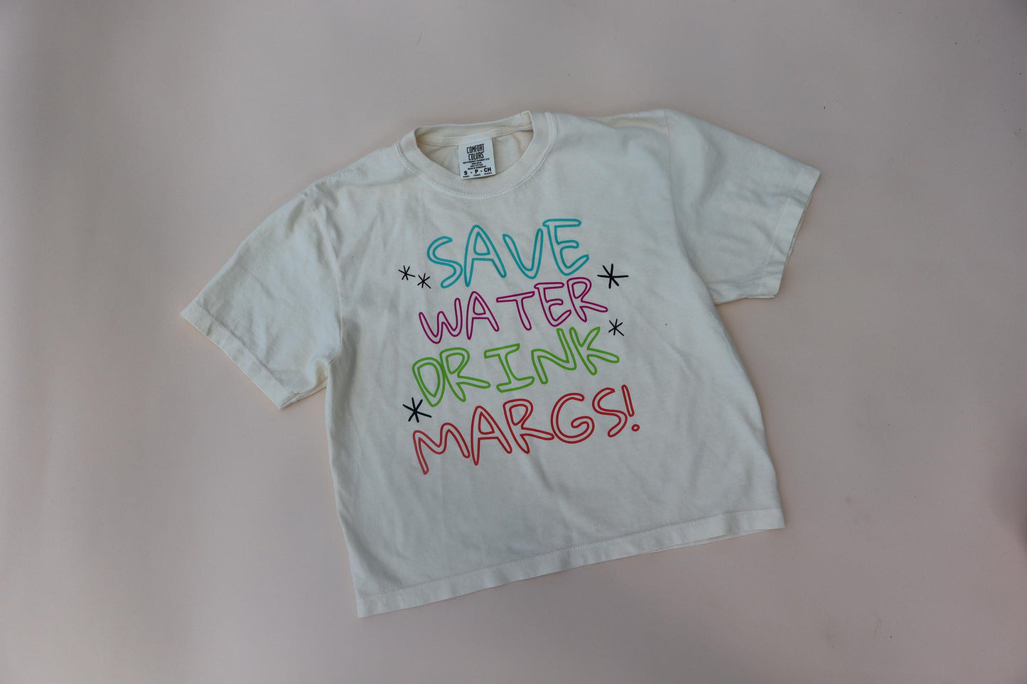 Save Water Drink Margs Shirt, Margarita Shirt, Summer Graphic Tee, Bachelorette Party Shirt, Funny Vacation Tee, Comfort Colors Ivory