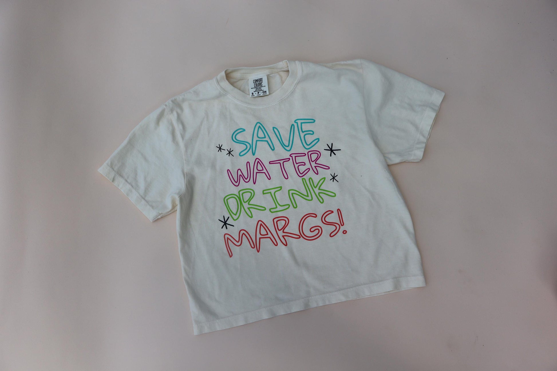 Save Water Drink Margs Shirt, Margarita Shirt, Summer Graphic Tee, Bachelorette Party Shirt, Funny Vacation Tee, Comfort Colors Ivory