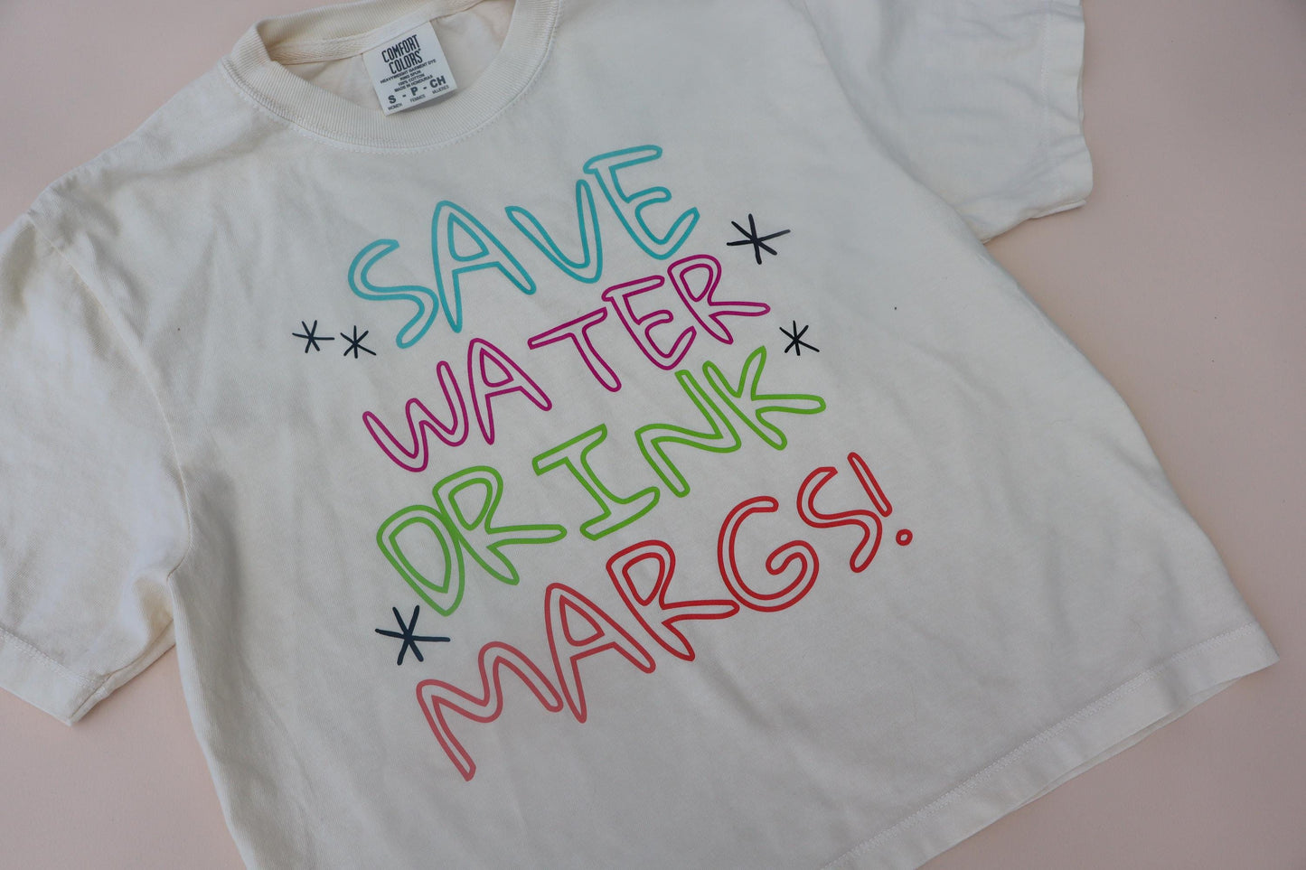 Save Water Drink Margs Shirt, Margarita Shirt, Summer Graphic Tee, Bachelorette Party Shirt, Funny Vacation Tee, Comfort Colors Ivory