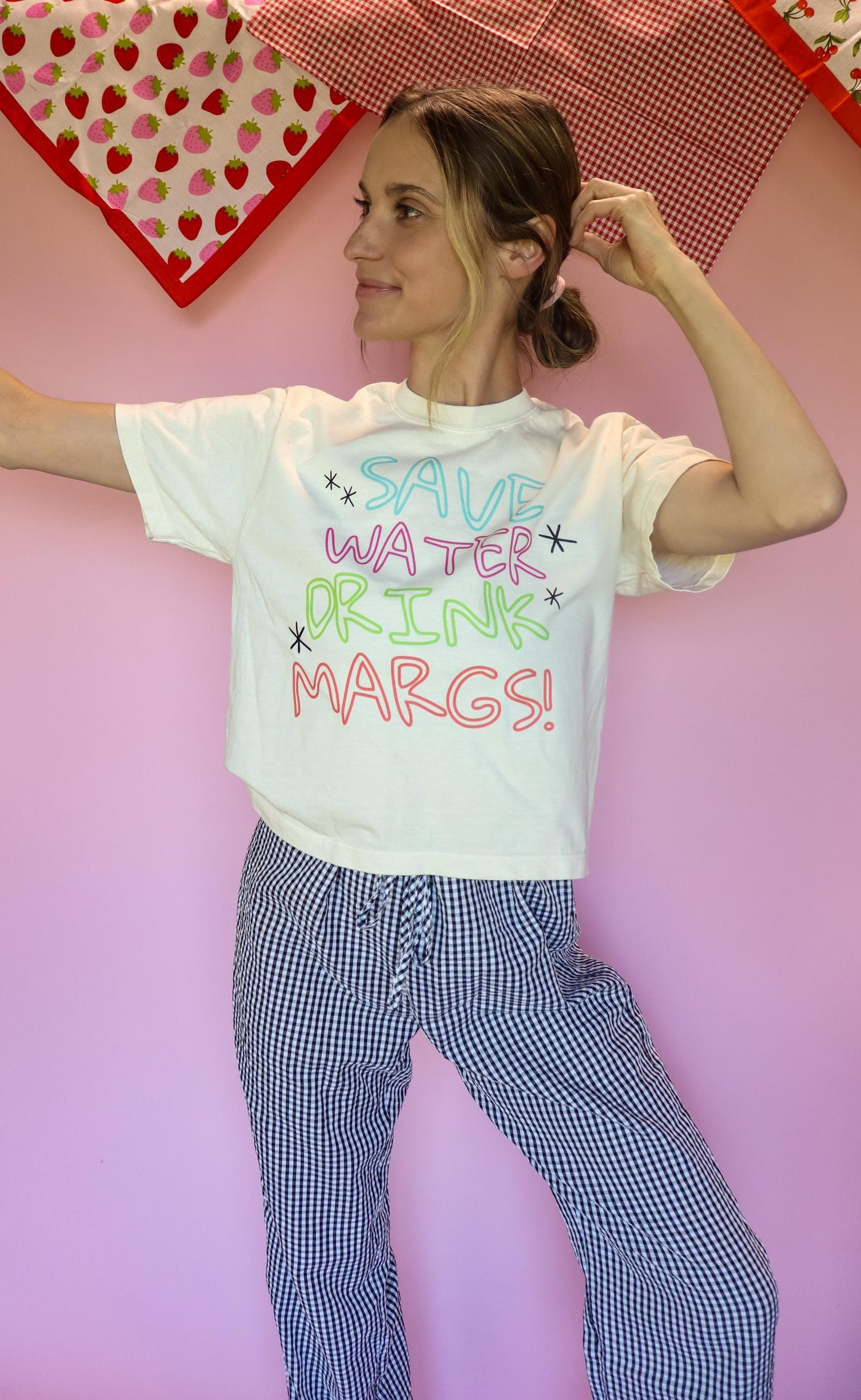 Save Water Drink Margs Shirt, Margarita Shirt, Summer Graphic Tee, Bachelorette Party Shirt, Funny Vacation Tee, Comfort Colors Ivory