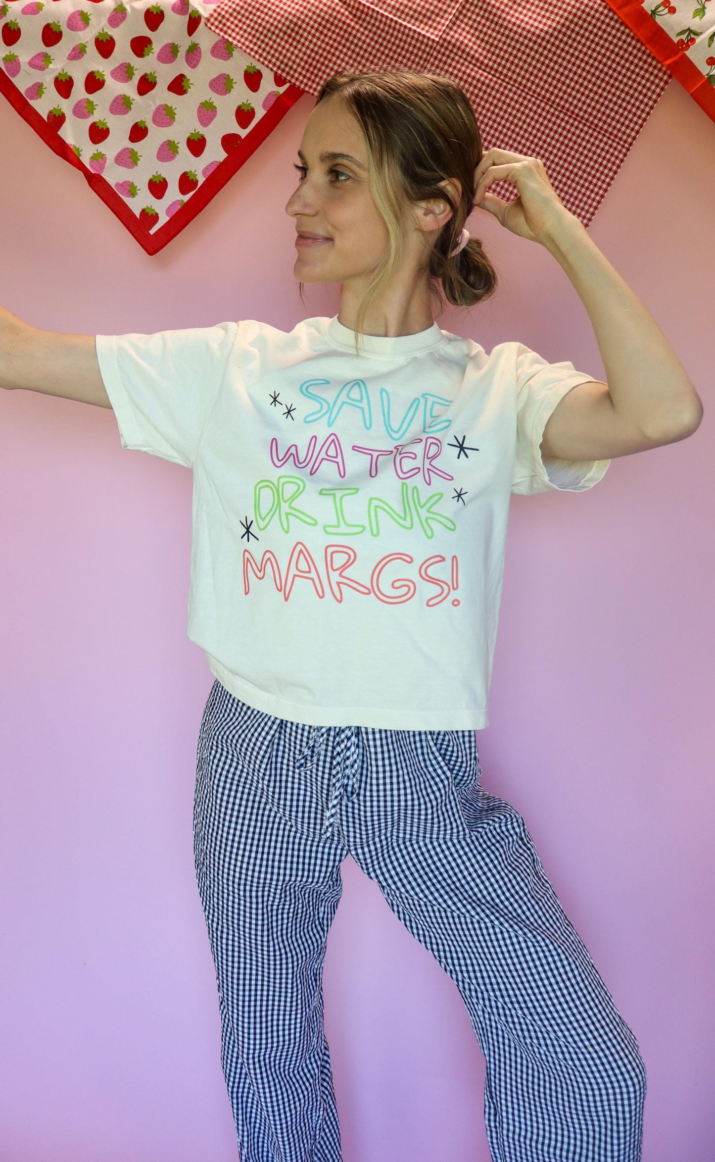 Save Water Drink Margs Shirt, Margarita Shirt, Summer Graphic Tee, Bachelorette Party Shirt, Funny Vacation Tee, Comfort Colors Ivory