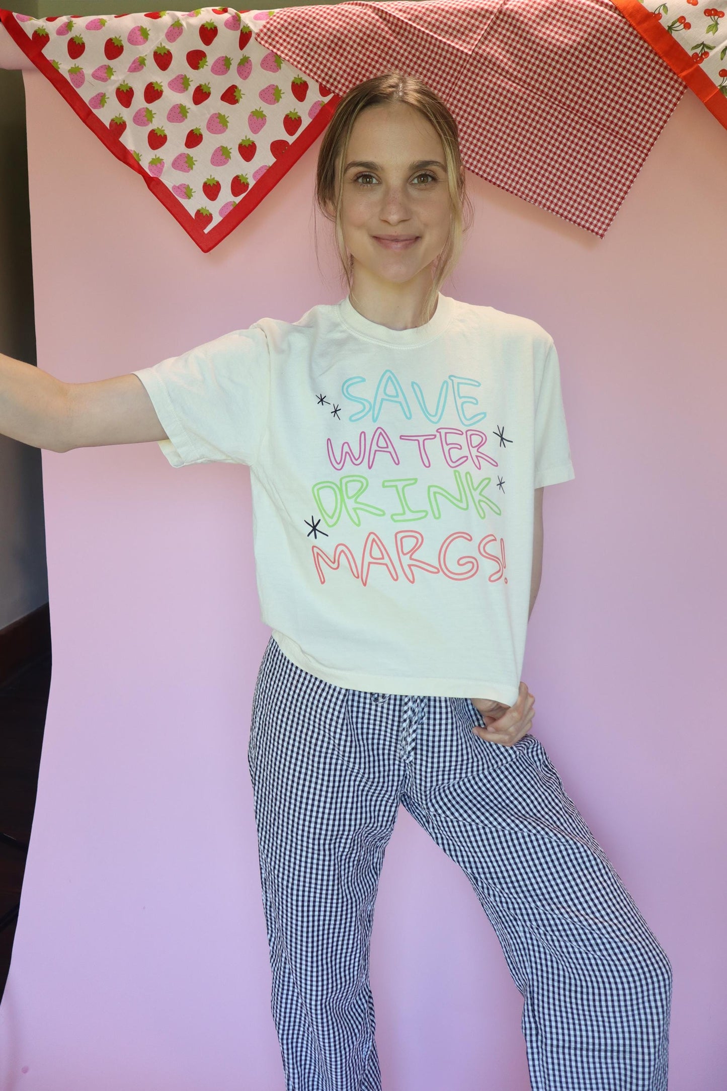 Save Water Drink Margs Shirt, Margarita Shirt, Summer Graphic Tee, Bachelorette Party Shirt, Funny Vacation Tee, Comfort Colors Ivory