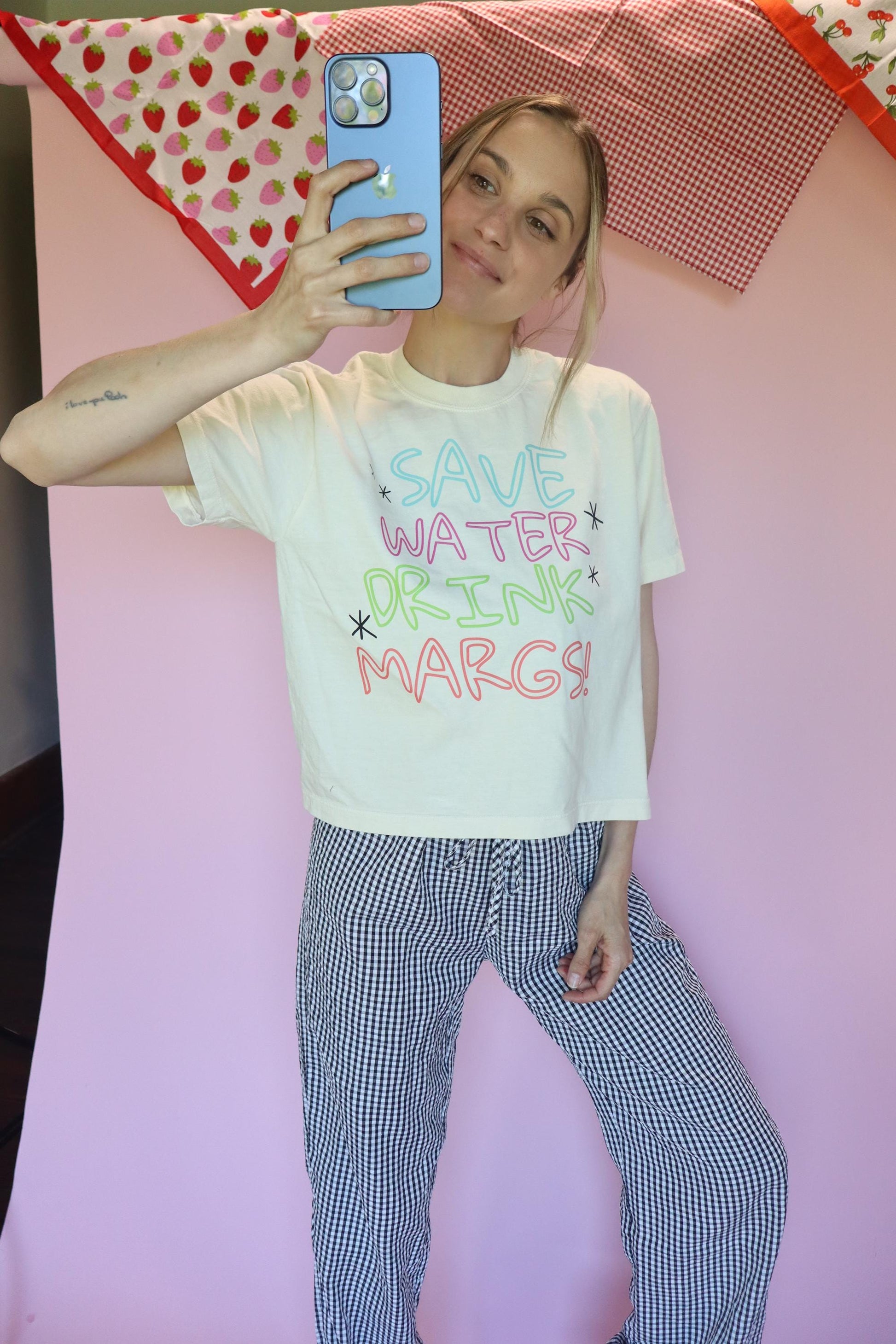 Save Water Drink Margs Shirt, Margarita Shirt, Summer Graphic Tee, Bachelorette Party Shirt, Funny Vacation Tee, Comfort Colors Ivory