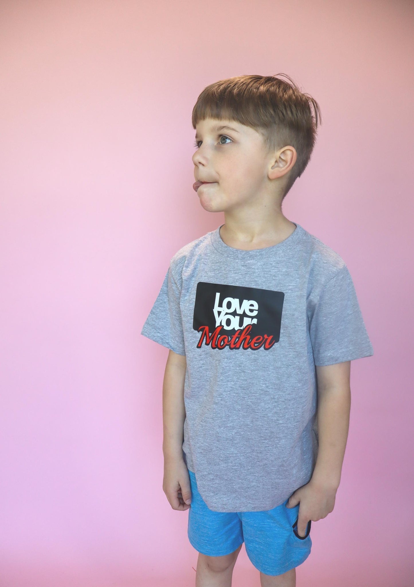 Love Your Mother Kids Shirt, Trendy Kids Graphic Tee, Skater Style Kids Shirt, Positive Kids Shirt, Cool Kids Tee, Streetwear Kids Shirt