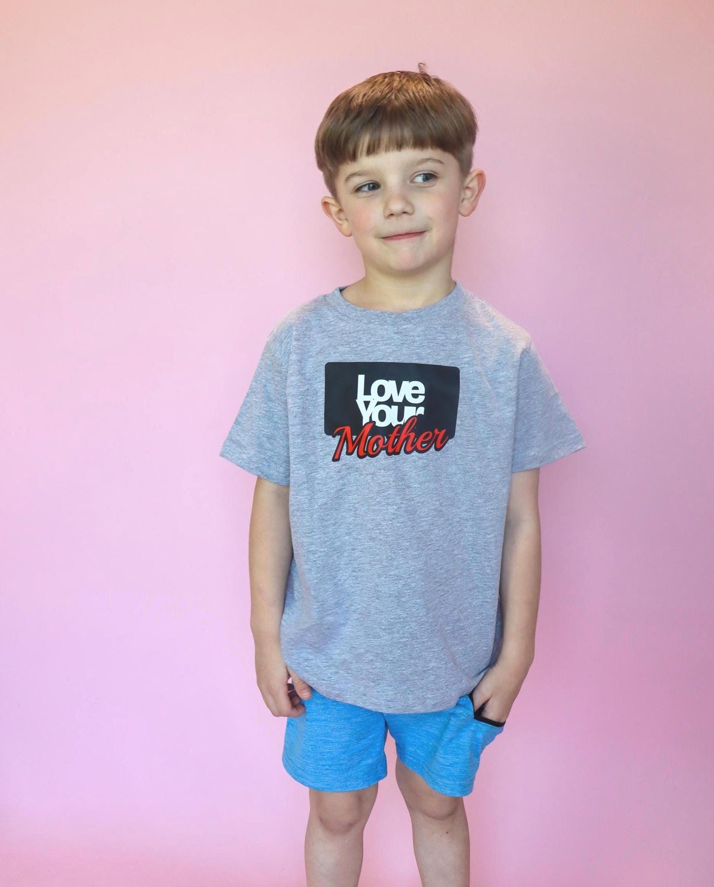 Love Your Mother Kids Shirt, Trendy Kids Graphic Tee, Skater Style Kids Shirt, Positive Kids Shirt, Cool Kids Tee, Streetwear Kids Shirt