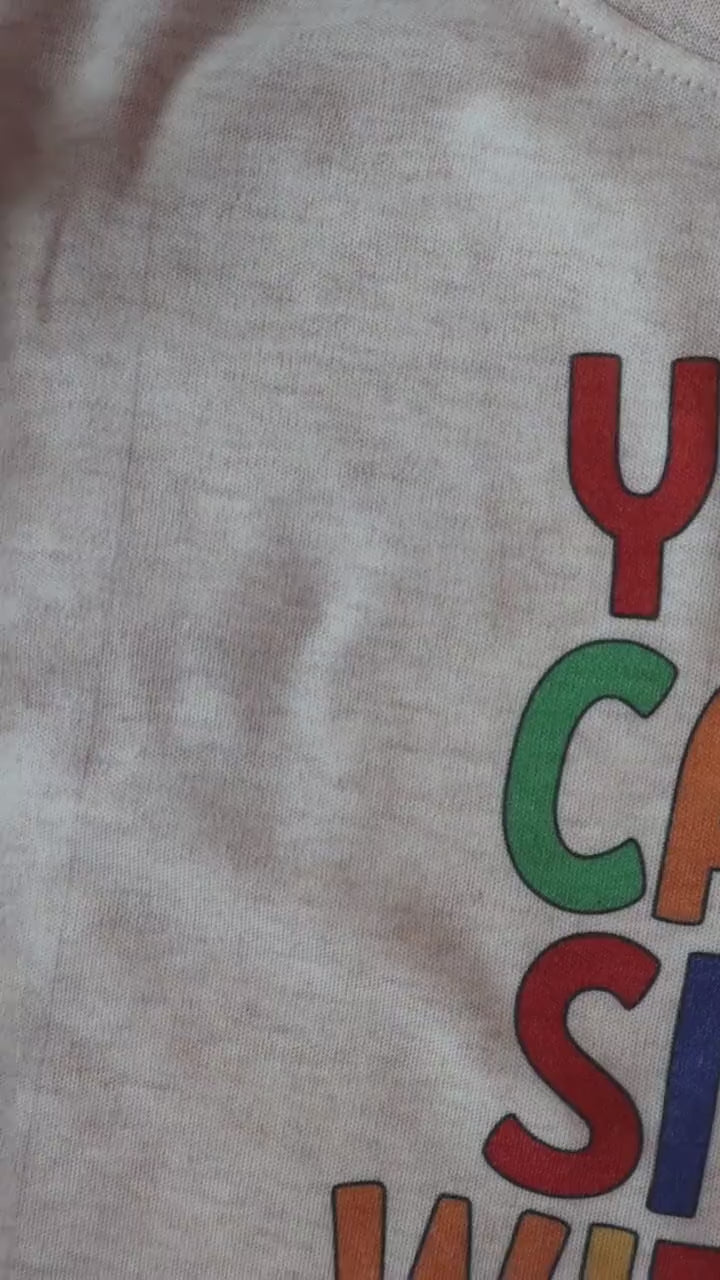 You Can Sit With Me Tee Kids, Back to School Shirt, Retro Inclusion Shirt for Kids, Neutral Kids Tee, First Day of School Tee, Kindergarten