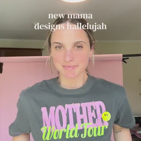 Mother World Tour Shirt, Mom Tour Tee, Trendy Graphic Mom Shirt, Vintage Concert Style Mom Tee, Pepper Comfort Colors® Shirt, Cute Gift Mom