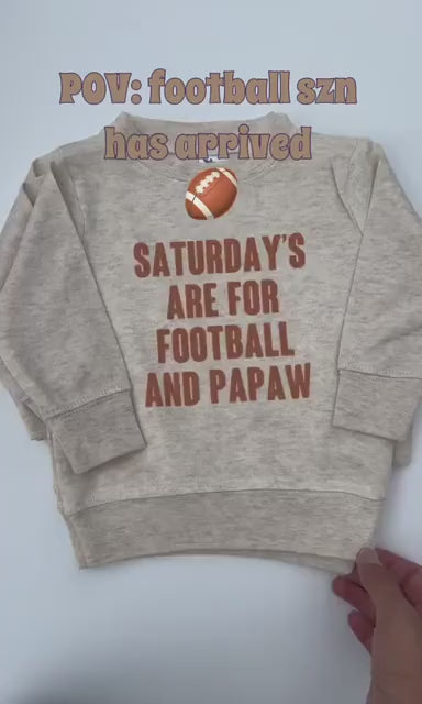 FOOTBALL Baby Bodysuit,| On Saturdays I Watch Football With Daddy | Custom Football Shirts, Gift for Baby, Football Season Sweaters, Cute