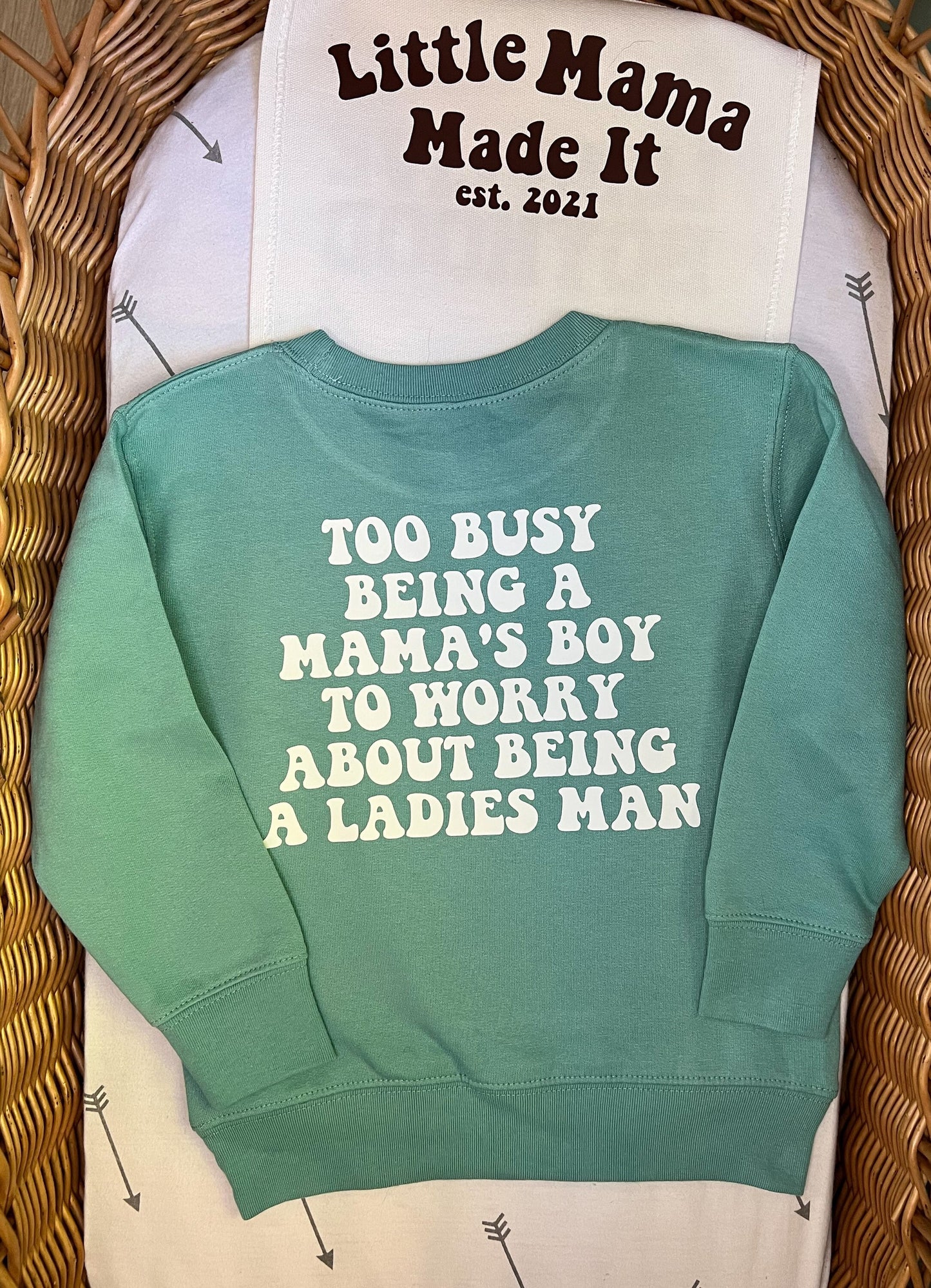 Mama's Boy Shirt, Toddler Boy Sweatshirt, Mother's Day for Toddler Boy, Mother's Day Gift for Kids, Ladies Man Sweatshirt, Happy Face Shirt